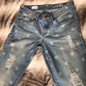 Gap Polka Dot Jeans
